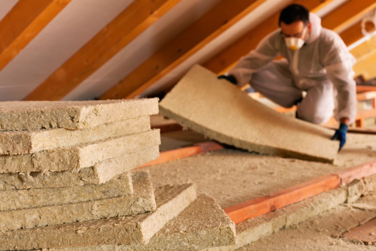 Anorganische isolatie rotswol